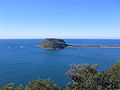 Barrenjoey Head and Lighthouse, viewed from West Head.]]