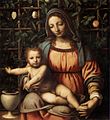 Madonna del Roseto door Bernardino Luini