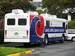 Redwood City, California bloodmobile