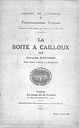 Plaquette éditée en 1931 lors de l'érection de la stèle.