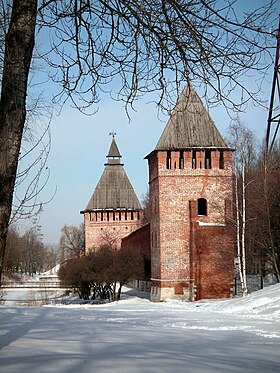 Вид на башни Бублейку и Копытинскую