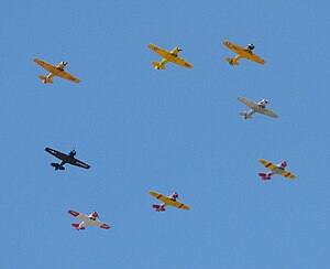 English: Formation flying during the 2008 Comm...