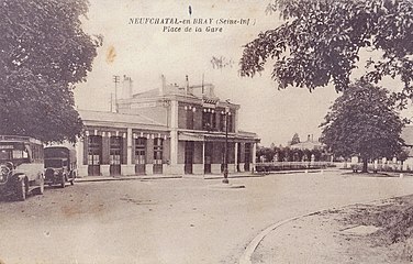 Vue de la gare dans les années 1930