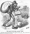 Schurz is depicted as a carpetbagger - November 9, 1872.