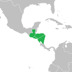 CA-4 travel regime Central America-4 Border Control Agreement map.svg