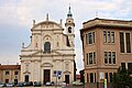 Piazza e parrocchiale di Cilavegna