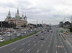 North Commonwealth Avenue with the INC Central Temple on the left side