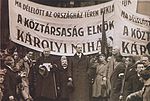 Проглашење Мађарске Народне Републике, 16. новембра 1918. године