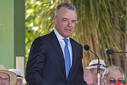 Dr Brendan Nelson launching the Centenary of the Kangaroo March