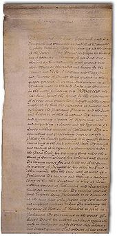 The Bill of Rights was a landmark piece of liberal legislation English Bill of Rights of 1689.jpg