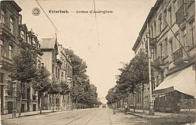 Avenue d'Auderghem avant 1920.