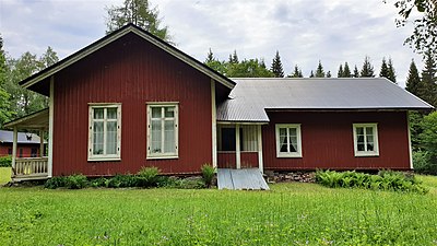 Skolbyggnaden bakifrån