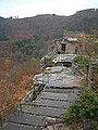 Die Felsenburgruine Wasigenstein bei Obersteinbach im Elsaß .