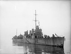 HMS Georgetown huhtikuussa 1942.