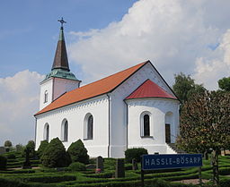 Hassle-Bösarps kyrka i juli 2014