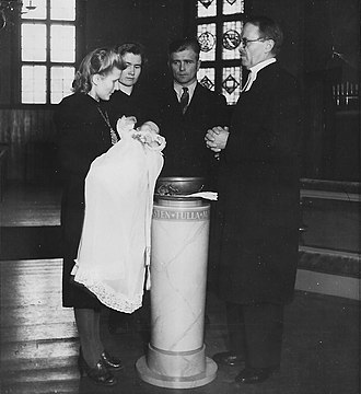 Крещение в приходе Хаусъярви. 1945 год