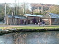 The centre as viewed from across the canal