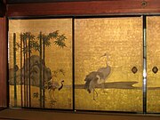 Crane paintings from inside the Hōjō