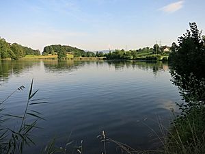 Bergweiher auf dem Moränenplateau des Zimmerbergs gegen Südosten