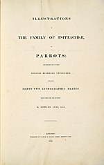 Miniatura para Illustrations of the Family of the Psittacidae, or Parrots