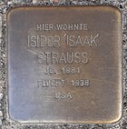 Stolperstein für Isaak Strauss