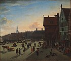 Площадь Дам в Амстердаме. Ок. 1663. Холст, масло. Художественный музей Фогга, Кембидж. США
