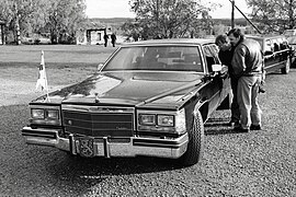Mauno Koivistoa kuljettanut Cadillac kesällä 1991.