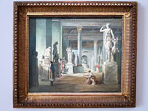 Картина Юбера Робера с Залом времён года 1802—1803 годов (выставлена в зале 600)