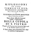 Riflessioni sopra alcune difficoltà spettanti i danni e risarcimenti della cupola di S. Pietro, 1743