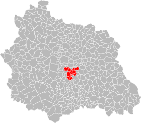 Localisation de Gergovie Val d'Allier Communauté