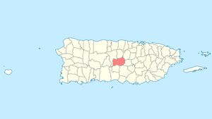 Location of Orocovis in Puerto Rico