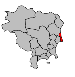 Cantone di Saint-Laurent-du-Var-Cagnes-sur-Mer-Est – Mappa