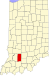 Map of Indiana highlighting Martin County Map of Indiana highlighting Martin County.svg