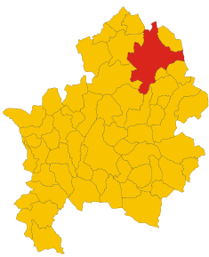 Localizarea Agnone în Provincia Isernia