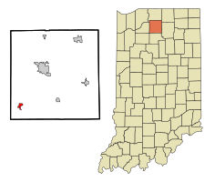 Location in the state of Indiana