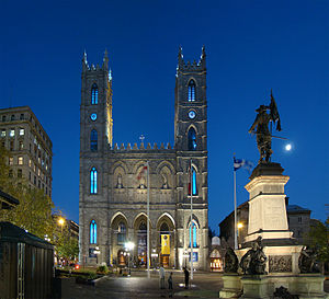 Notre-Dame Basilica, Montreal, Quebec, Canada....