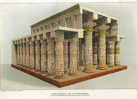 Rekonstrukcija izgleda Amonovog hrama u Karnaku