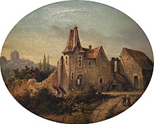 Ancien manoir de Margon par Louis Moullin , musée de Nogent-le-Rotrou.