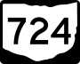 State Route 724 marker