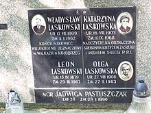 Поховання Ольги Лясківської на Раковицькому цвинтарі в Кракові. Фото 2021 р.