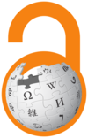 Logo personnalisé associant celui de Wikipédia et celui de l'open access