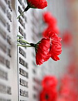 Remembrance Poppy, WW2 section - Australian War Memorial, Canberra