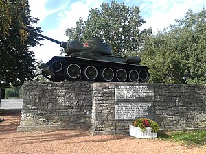 Памятник советским танкистам в Нарве, Эстония