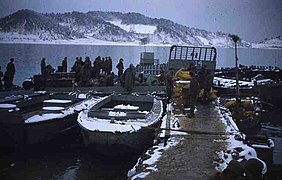 Пристань острова Йодо в феврале 1952 года