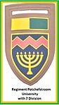 SADF 7 Division University of Potchefstroom Regiment Flash