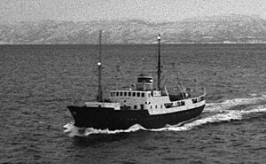 M/S Skogøy på Ofotfjorden 1950-tal.