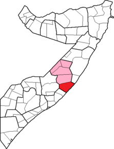 艾勒德爾區在加勒古杜德州的位置