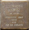 Stolperstein für Ellen Ruth Horwitz (Cardinalstraße 9)