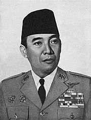 Sukarno, the 1st president of Indonesia Sukarno, Sang Saka Melanglang Djagad, p12.jpg