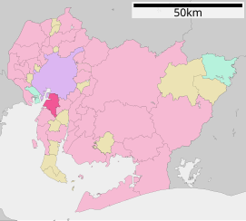 Lokasi Tōkai di Prefektur Aichi